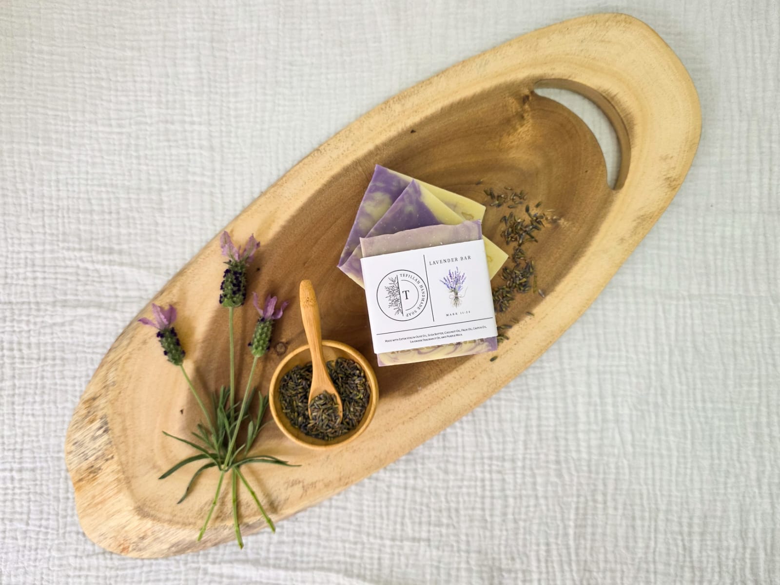 Homemade Lavender Soap Bar