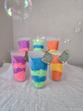Homemade Bath Fizz by Tefillah Handmade Products, a fun and colourful fizzing bath salt for kids