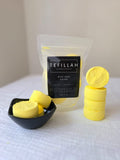 Handmade citrus Rise and Shine shower steamer by Tefillah Handmade Products