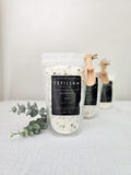 Handmade Eucalyptus Bath Salt by Tefillah Handmade Products — therapeutic Epsom and sea salt blend with eucalyptus essential oil for muscle relief, congestion, and mental clarity