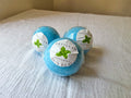 Homemade Peppermint Bath Bomb by Tefillah Handmade Products — cooling, invigorating bath bomb with pure peppermint essential oil for muscle relief and mental clarity