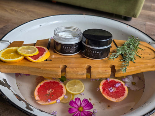 Handmade Foot Butter by Tefillah Handmade Products — rich, emulsified foot cream in a jar for deeply moisturising dry and cracked heels